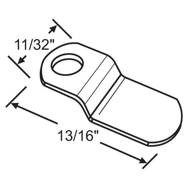 Strybuc Zee Clip 1/8in Offset Aluminum - 90-1009