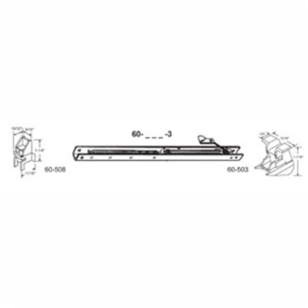 Robus Splendor 22 in. Balance Stamped No. 2120 with Ends 60-508 & 60-503 Attached Window Channel, 6PK - RO1208346