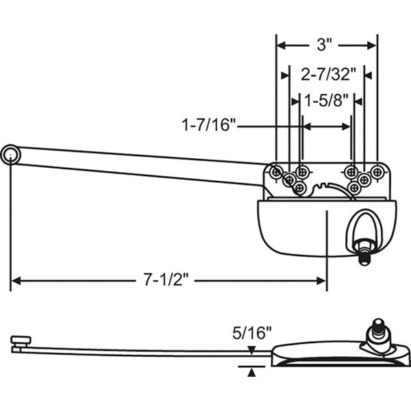 Strybuc ELLIPSE LH CSMT OPR 7-1/2in - 36-216-1E