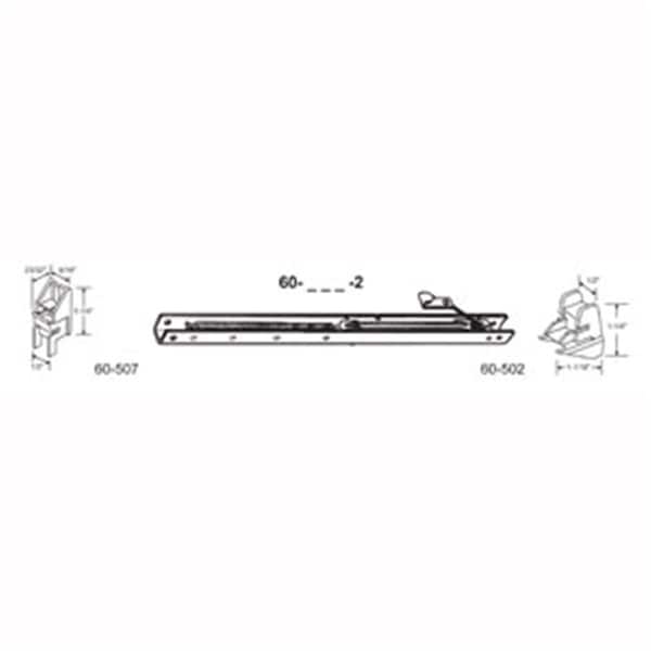 Robus Splendor 17 in. Balance Stamped No. 1620 with Ends 60-507 & 60-502 Attached Window Channel, 8PK - RO1208292