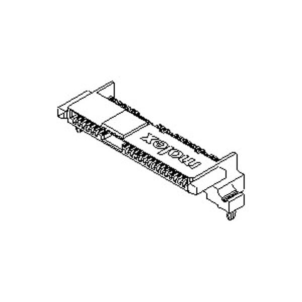 Conector de telecomunicaciones y datos de Molex, 29 contactos, hembra, ángulo recto, terminal de montaje superficial - 879450001