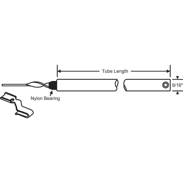 Strybuc 38in CLIP ON 5/8 NON TILT BAL - 85M-38HD-2