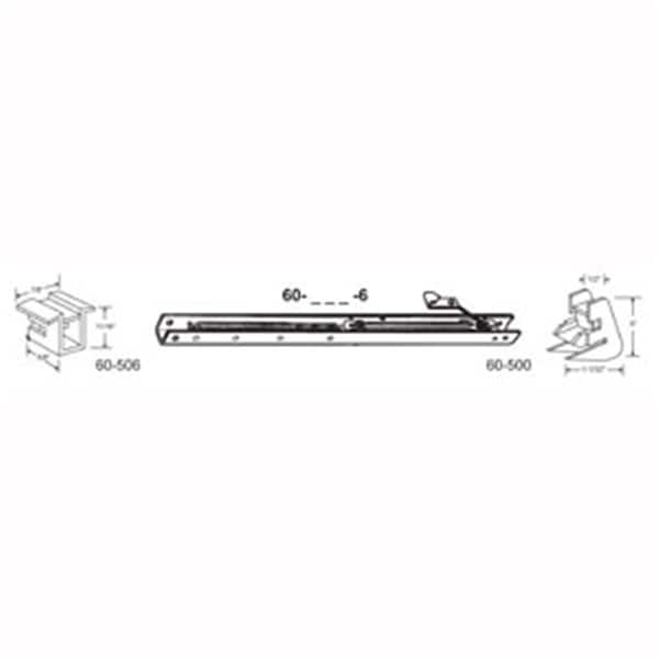 Robus Splendor 31 in. Balance Stamped No. 3030 with Ends 60-506 & 60-500 Attached Window Channel, 4PK - RO1208488