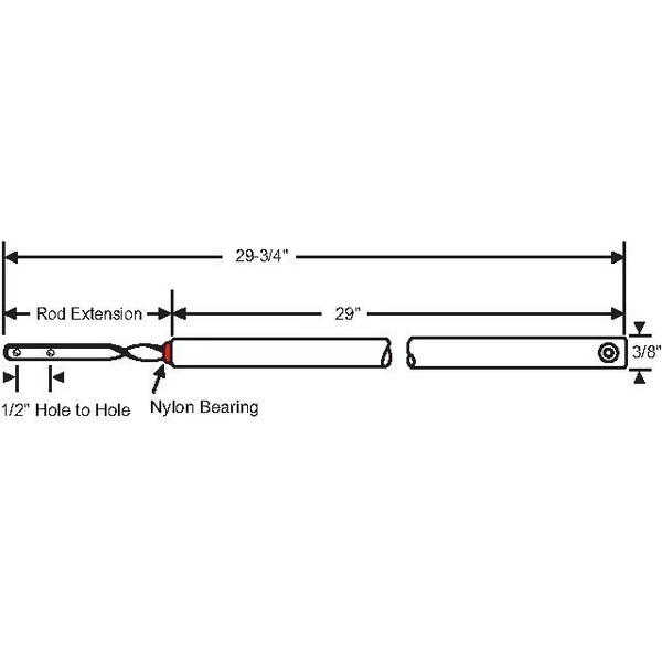 Strybuc 29in Spiral Bal. Red Bearing - 74-S29R