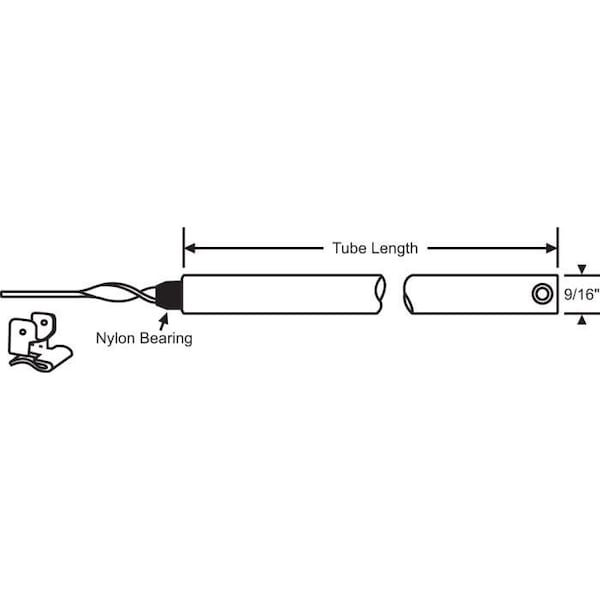 Strybuc 48in Clip On 5/8 Non Tilt Bal - 85M-48HD-1