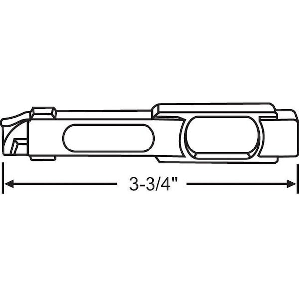 Strybuc LH SLIDE BOLT-METAL - 900-10187LH