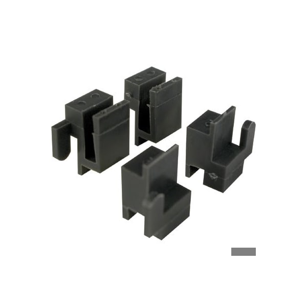 Prime-Line 3/8 in. x 9/16 in. Black Plastic Window Corner Guide, Likit (Single Pack) - G 3078