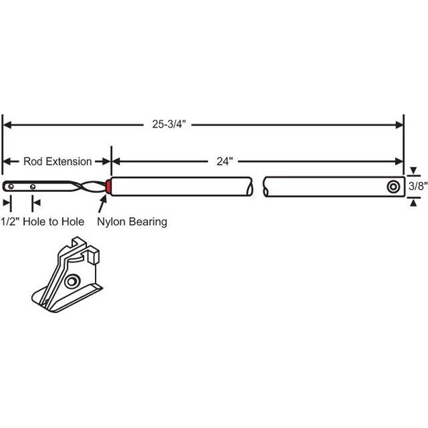 Strybuc 24in Spiral Bal. Red Bearing - 74-24R-1