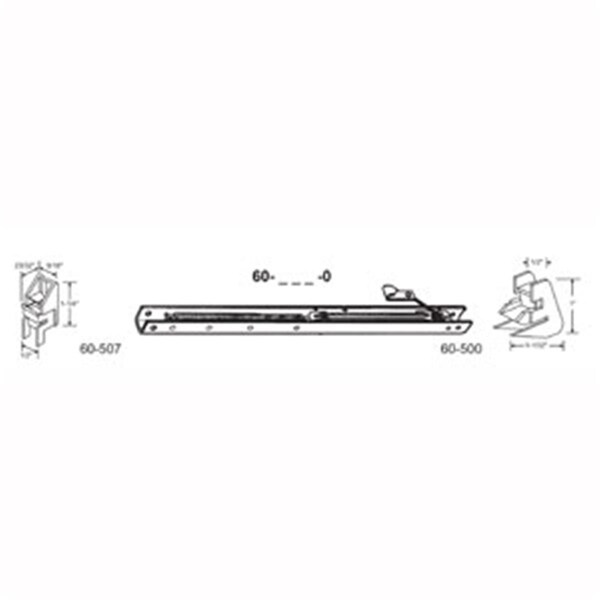 Robus Splendor 25 in. Balance Stamped No. 2410 with Ends 60-507 & 60-500 Attached Window Channel, 6PK - RO1208389