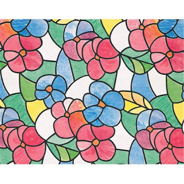 Lovelyhome 17 x 78 in. Decorative Self Adhesive Film; Lisboa Red - LO420963