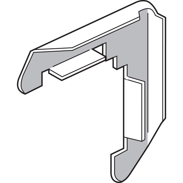 Prime-Line Prime-Line Mill Metal 7/16 in. W X 3/4 in. L Screen Frame Corner 1 pk - PL14268