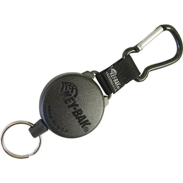 Lucky Line Key Bak C-Clip 48 In. Black Retractable Key Chain - 43451