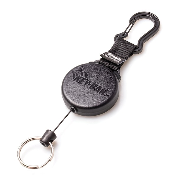 Key-Bak KEYBAK SECURIT Super Duty Retractor, 36 in. DuPont Kevlar Cord, Carabiner - 0488-706