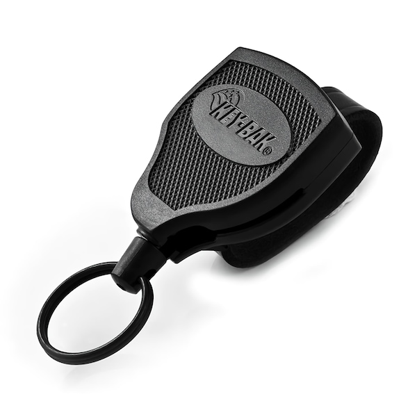 Key-Bak KEYBAK Super 48 Self Retracting Reel - 48 in. DuPont Kevlar Cord, Leather Duty Belt Loop, 5PK - 0S48-814