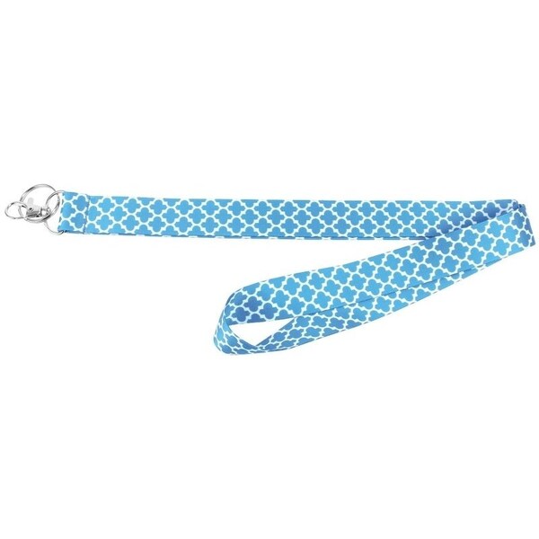 Hy-Ko 2GO Series Lanyard, 1 in W, Nylon, Blue, Clip End - LAN-117