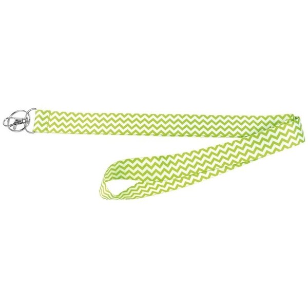Hy-Ko Lanyard, 1 in W, Nylon, Green, Clip End - LAN-116