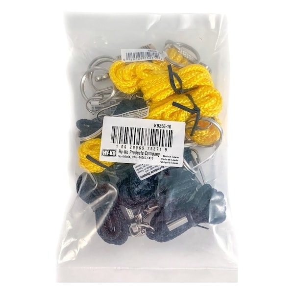 Hy-Ko Products Hy-Ko Lanyard Assortment, Assorted - KB356-10