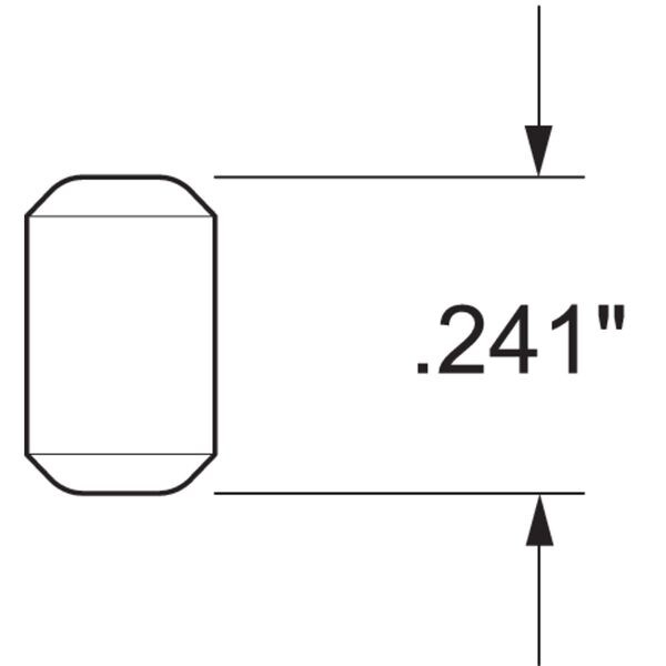 Kwikset 3105-21 Brs Pin Btm .241 042049281941, Gold, Zinc, Pins - 83105-001