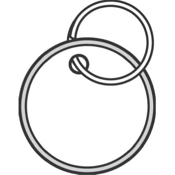 Hy-Ko Hy-Ko Products KB144-50 Paper Tag With Split Ring; Pack - 50 - 729269