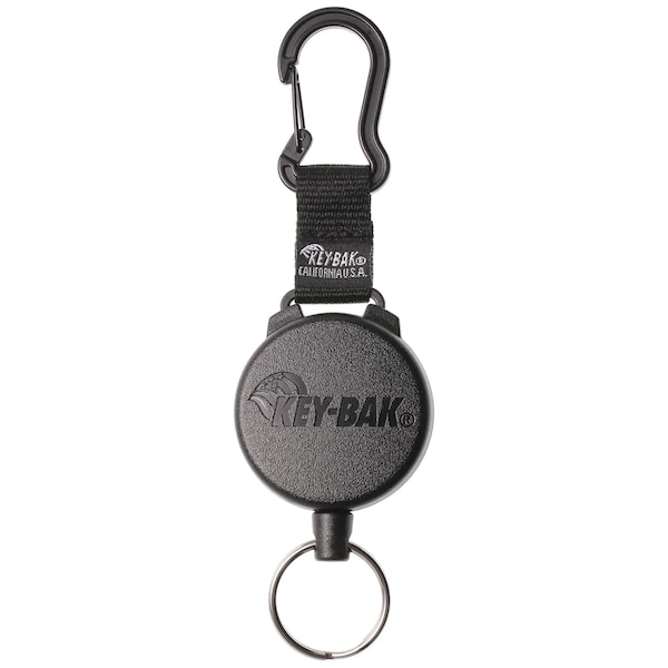 Key-Bak KEYBAK Securit Carabineer Retractor, 24 in. Stainless Steel Chain, Carabiner, 5PK - 0008-004