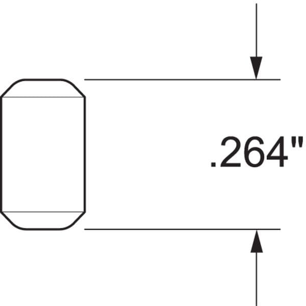 Kwikset 3106-21 Brass Pin Btm 0.264 Red, Gold, Zinc, Pins - 83106-001