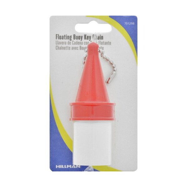 Hillman Key Chain, Red, Metal/Plastic, Sporting Accessories, 5 PK - 701298