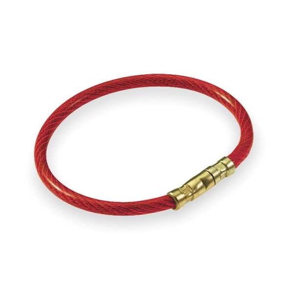 Lucky Line Twisty Key Ring, Blue, Metal, Nylon-Coated Twist Lock, Nylon Coated 5 PK - 8113005