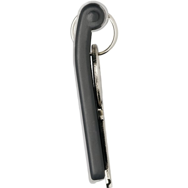 Durable Office Products Key Tag, Black, Plastic, Open/Close, Unfinished 6 PK - 195701
