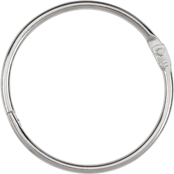 Acco Ring, Leaf, Loose, 2", PK50, Silver, Nickel, Book Ring, 50 PK - 72205
