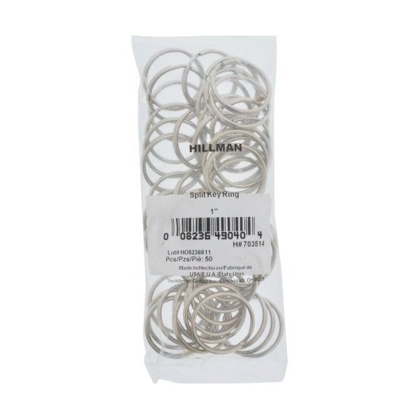 Hillman Hillman Group 703514 1 in. 10 SRI Split Key Rings   - 50 per Pack 50 Piece - 703514