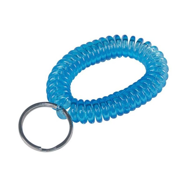 Hillman Wrist Coil Key Chain, Silver, Metal/Plastic, Wrist Coil, 5 PK - 701304