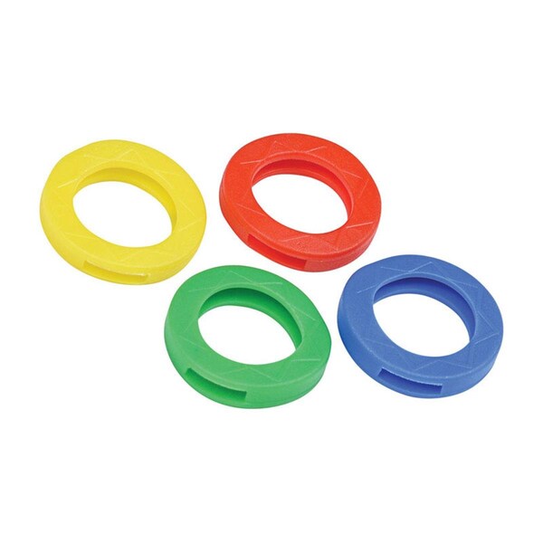 Homecare Products 0.87 in. Dia. Plastic Assorted Color Bands & Caps Key Identifier - HO3330749