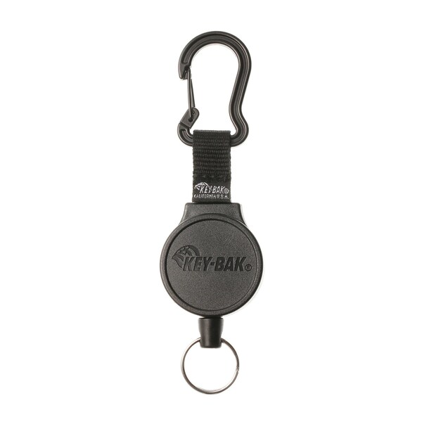 Key-Bak KEYBAK Mid6 Self Retracting Reel - 36 in. DuPont Kevlar Cord, Carabiner, Split Ring -, 5PK - 0006-012