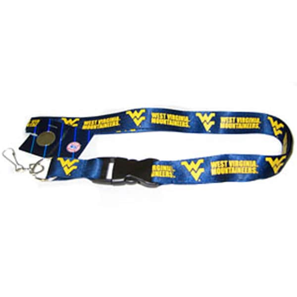 Bookazine West Virginia Mountaineers Lanyard - Breakaway with Key Ring - 5717527620