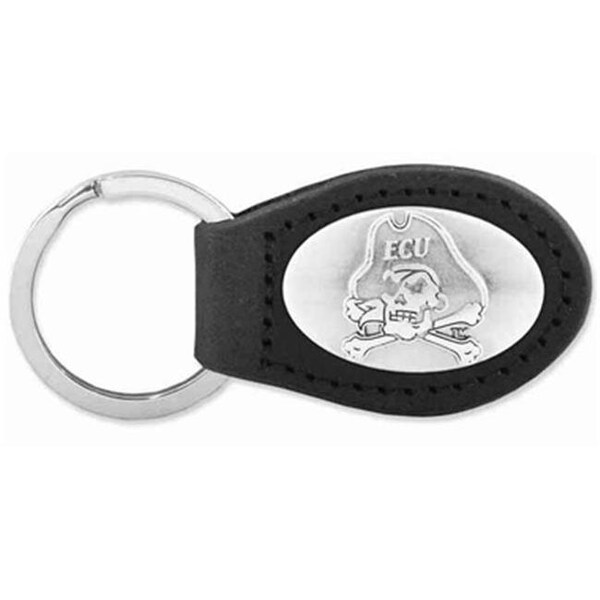 Zeppelinproducts ZeppelinProducts ECU-KL6-BLK ECU Leather Key Fob; Black - ECU-KL6-BLK