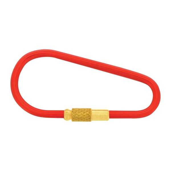 Homecare Products 1 in. Dia. Metal Silver Split Rings Carabiner Key Ring - HO1489953