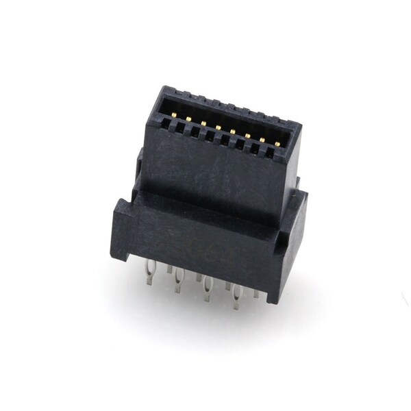Conector de borde de tarjeta Molex, 16 contactos, 2 filas, recto, paso de 0.05 pulgadas, terminal de ajuste por presión - 461130161.