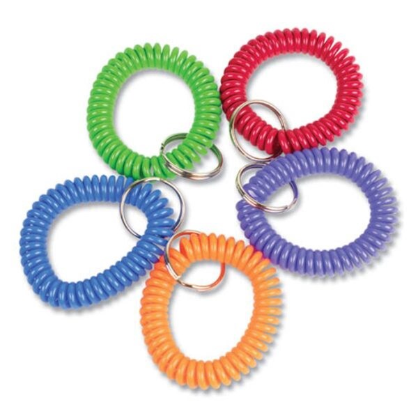 Trabajo Wrist Key Coil Key Organizers, Multi Color, 12PK - TR3205602