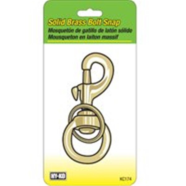 Gb Gifts KC174 Heavy Duty Brass Bolt Snap - GB3687188