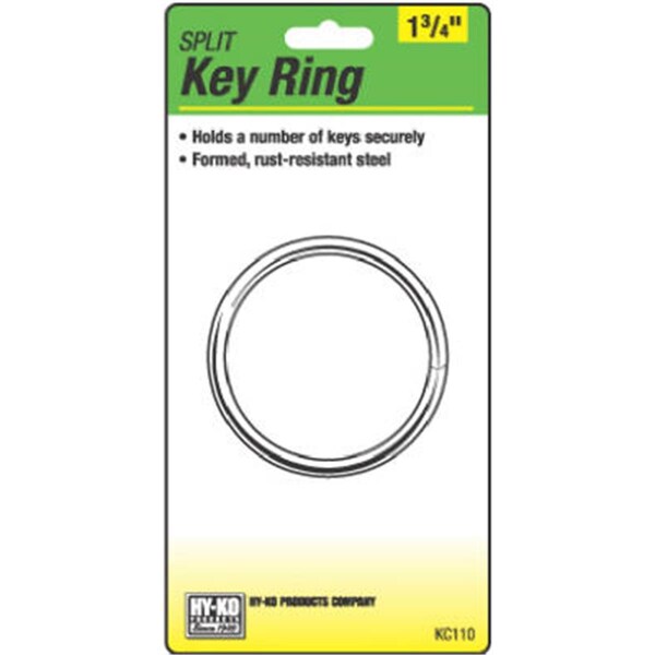 Hy-Ko Hy-Ko Products KC110 1.75 in. Split Key Ring, 5PK - HY575773