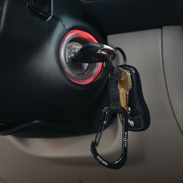 Nite Ize 2023 Nite Ize Slidelock Key Ring Stainless Steel, Black - NIT-CSLW3-01-R6