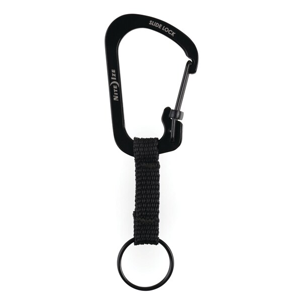 Nite Ize 2023 Nite Ize Slidelock Key Ring Stainless Steel, Black - NIT-CSLW3-01-R6