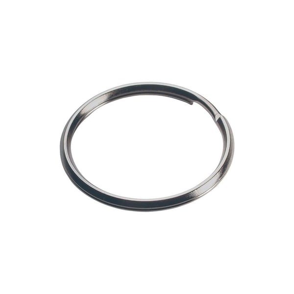 Hillman Key Ring 1-1/2in D Tempered Steel Silver Split Rings/Cable Rings Silver Pair - 701406