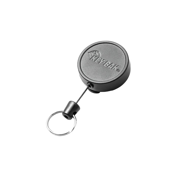 Key-Bak KEYBAK Mid6 Self Retracting Reel - 36 in. DuPont Kevlar Cord, Swivel Belt Clip, Split Ring, 5PK - 0006-002
