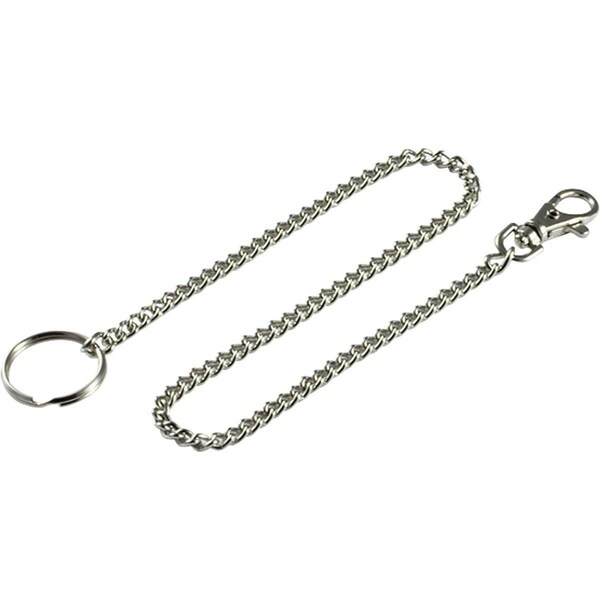 Lucky Line 18in Pocket Chain/Trigger Snap, Nickel-Plated Steel 1/Car - 40101