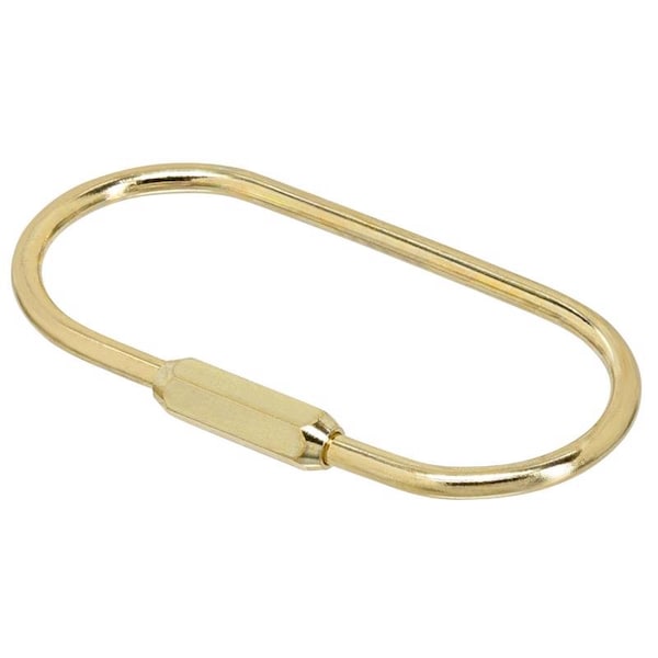 Hillman HILLMAN Sanitas Brass Gold Key Ring - 9985051