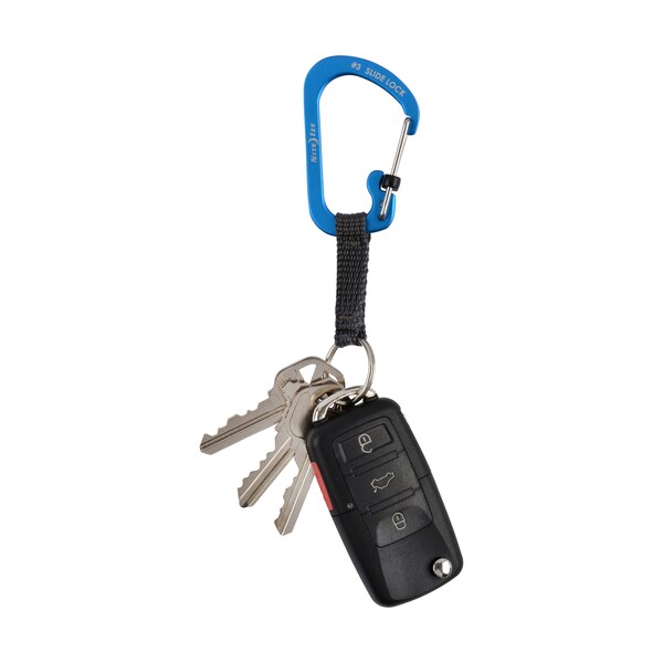 Nite Ize 2023 Nite Ize Slidelock Key Ring Aluminum, Blue - NIT-CSLAW3-03-R6