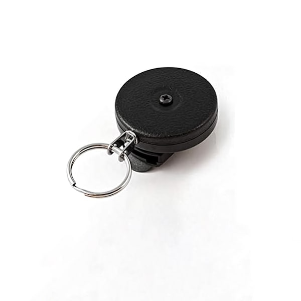 Key-Bak KEYBAK Self Retracting Reel - Black Front, Removable Rotating Belt Clip - 0004-013