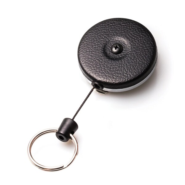 Key-Bak KEYBAK Original Heavy Duty Self Retracting Reel, Black Front, 48 in. Kevlar Cord, Belt Clip, 5PK - 0485-804