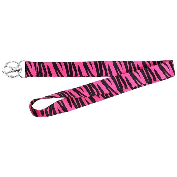 Hy-Ko 2GO Series Lanyard, 1 in W, Nylon, Pink, Clip End - LAN-115